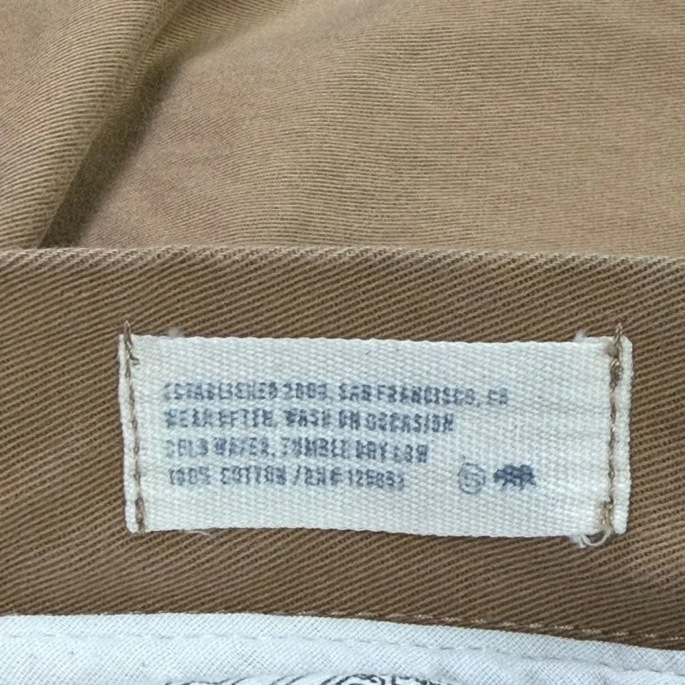 Taylor Stitch Slim Fit Chino Pants Mens 31 Khaki Tan Cotton Handmade in Spain